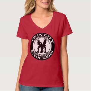 女性のフットボールティー Tシャツ