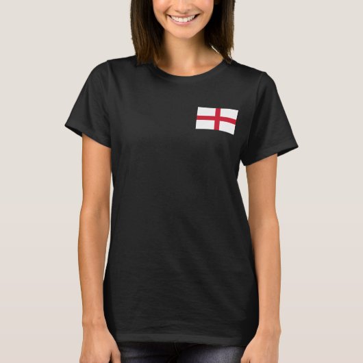 女性のフリースジョガーとイギリス国旗 Tシャツ (正面)