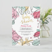 女性のフローラ招待状 招待状 (スタンド正面)