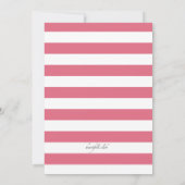 女性のフローラ招待状 招待状 (裏面)