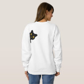 女性のフード付とスウェットシャツ スウェットシャツ (裏面フル)