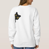 女性のフード付とスウェットシャツ スウェットシャツ (裏面)