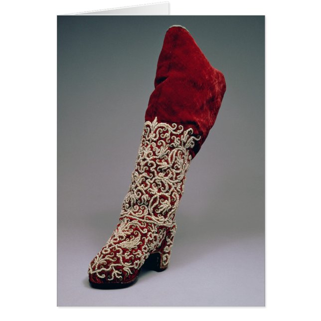 女性のブーツ1650-1700年 (正面)