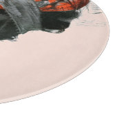 女性のプロフィール カッティングボード (角)