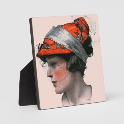 女性のプロフィール フォトプラーク (正面)