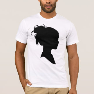 女性のプロフィール Tシャツ
