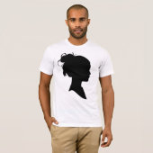 女性のプロフィール Tシャツ (正面フル)