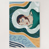 女性のヘビ – スネークヘッドレディ ジグソーパズル (縦)