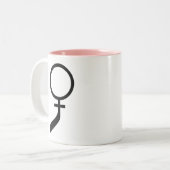 女性のホッケー ツートーンマグカップ (正面左)