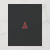 女性のホーの写真を持つ赤とベージュのスカーフ チラシ (裏面)