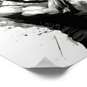 女性のボディビルダー曲げる筋肉フィットネス女の子 ポスター (角)