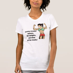 女性のボディービルダー Tシャツ