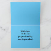 女性のボルダリング誕生日カード カード (内部)