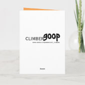 女性のボルダリング、18誕生日カード カード (裏面)