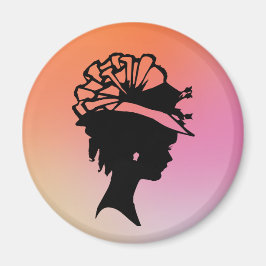 女性のボンネット7柑橘系アイスAH2010 マグネット