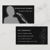 女性のボーカリストの名刺 名刺 (正面/裏面)
