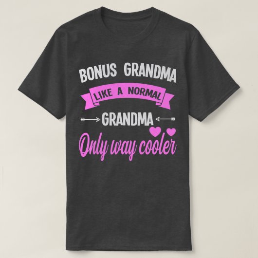 女性のボーナス祖母のように通常のボーナスグランドモス Tシャツ (デザイン正面)