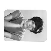 女性のポーズ マグネット (横)