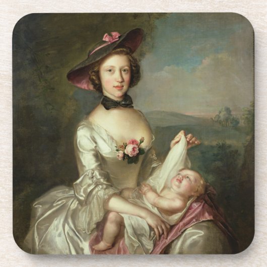 女性のポートレートは、エリザベスの妻のであると言いました コースター (正面)