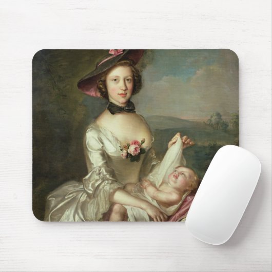 女性のポートレートは、エリザベスの妻のであると言いました マウスパッド (マウス)