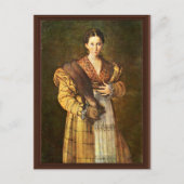 女性のポートレートは"Laff €™ Antea" ""パルミグによって呼ばれる ポストカード (正面)