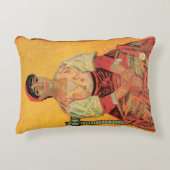 女性のポートレートイタリアンバイビンセント・ヴァン・ゴッホ アクセントクッション (正面)