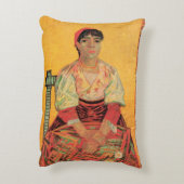 女性のポートレートイタリアンバイビンセント・ヴァン・ゴッホ アクセントクッション (裏面(縦))