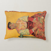 女性のポートレートイタリアンバイビンセント・ヴァン・ゴッホ アクセントクッション (裏面)