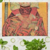 女性のポートレートイタリアンバイビンセント・ヴァン・ゴッホ キッチンタオル (折り畳み)