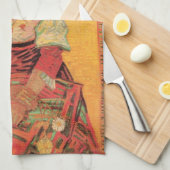 女性のポートレートイタリアンバイビンセント・ヴァン・ゴッホ キッチンタオル (四つ折り)