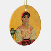 女性のポートレートイタリアンバイビンセント・ヴァン・ゴッホ セラミックオーナメント (右)