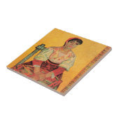 女性のポートレートイタリアンバイビンセント・ヴァン・ゴッホ タイル (側面)