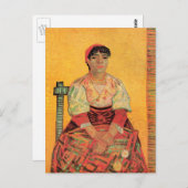 女性のポートレートイタリアンバイビンセント・ヴァン・ゴッホ ポストカード (正面/裏面)