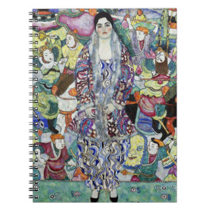 女性のポートレート絵画バイグスタフクリムト ノートブック