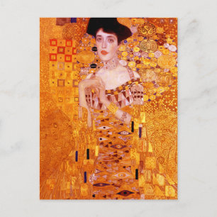 女性のポートレート絵画バイグスタフクリムト ポストカード