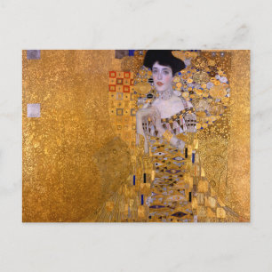 女性のポートレート絵画バイグスタフクリムト ポストカード