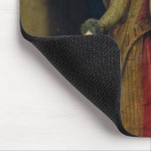 女性のポートレート マウスパッド (コーナー)