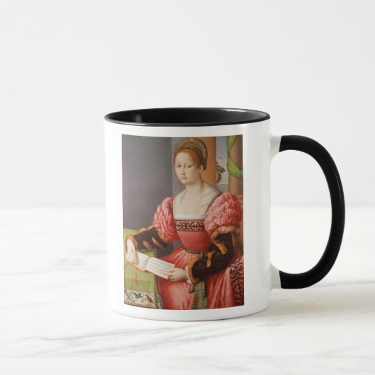 女性のポートレート マグカップ (右)