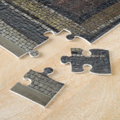 女性のポートレート、モザイク模様の歩道dの詳細 ジグソーパズル (側面)