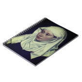 女性のポートレート – ロバート・カンピン著（1435年） ノートブック (左側)