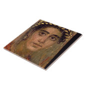 女性のポートレート、ロマノエジプトFayumから タイル (側面)