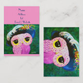 女性のポートレート 名刺 (正面/裏面)