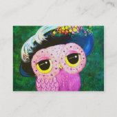 女性のポートレート 名刺 (裏面)