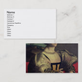 女性のポートレート 名刺 (正面/裏面)