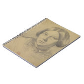 女性のポートレート、多分ジョルジュ・サンド(1804-76年 ノートブック (左側)