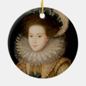女性のポートレート、多分スコットのメリー女王( セラミックオーナメント (裏面)