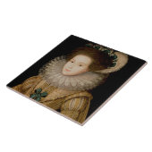 女性のポートレート、多分スコットのメリー女王( タイル (側面)