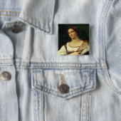 女性のポートレート、1512年(キャンバスの油) 缶バッジ (インサイチュ)