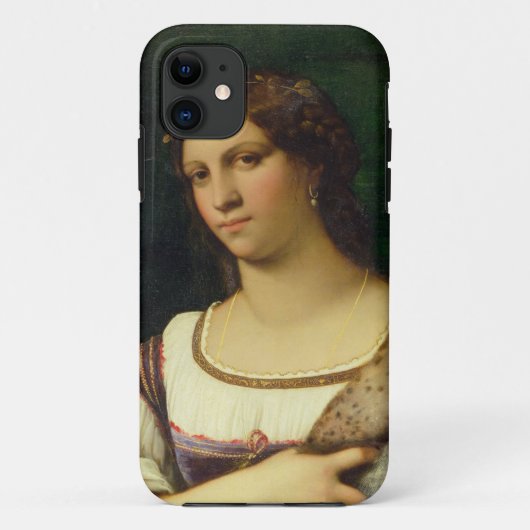 女性のポートレート、1512年(キャンバスの油) Case-Mate iPhoneケース (裏面)