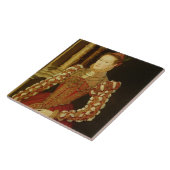 女性のポートレート、1567年(パネルの油) タイル (側面)